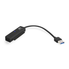 Ewent Cable Adaptador SATA a USB-C - USB-C 3.1 Gen1 - SSD/HDD de 2.5" - ABS de Alta Resistencia - Indicador LED - Color Negro