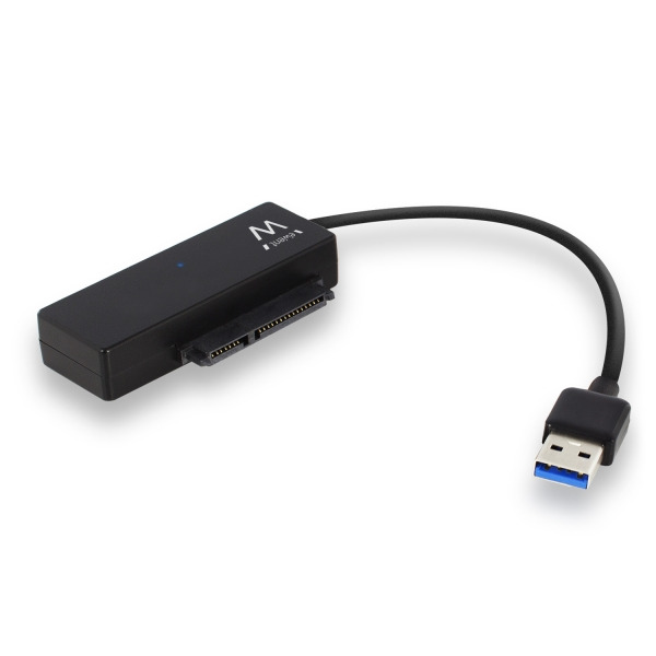 Ewent Cable Adaptador SATA a USB-C - USB-C 3.1 Gen1 - SSD/HDD de 2.5/3.5" - ABS de Alta Resistencia - Indicador LED - Color Negr
