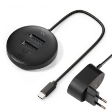 Ewent Clonador Doble Bahia - NVMe M2 - USB-C 3.2 Gen2 - Indicador LED - Color Negro