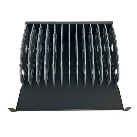 Ewent EW1720 Estante de Carga para Portatiles, Tablets y Smartphones - 12 Ranuras - Compatible con Rack 19"