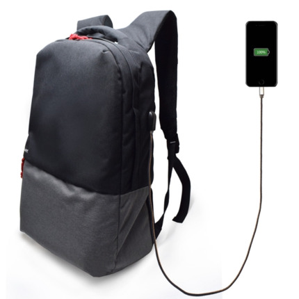 Ewent EW2529 Mochila para Portatil hasta 17" - Puerto de Carga USB - a Prueba de Agua - Color Negro