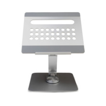 Ewent Soporte de Sobremesa para Portatil - Aluminio - Multipuerto 7 en 1 - Rotacion 360 - Ajustable - Base Antideslizante - Pleg