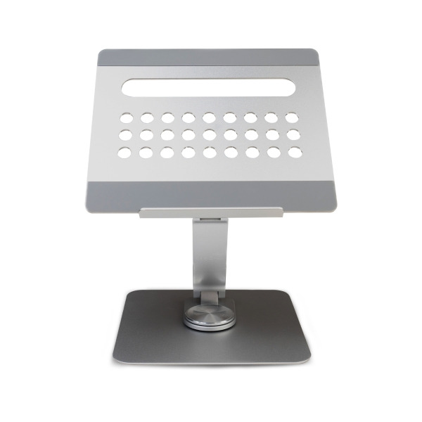 Ewent Soporte de Sobremesa para Portatil - Aluminio - Multipuerto 7 en 1 - Rotacion 360 - Ajustable - Base Antideslizante - Pleg