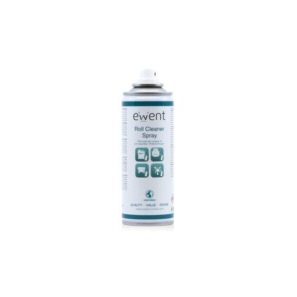 Ewent Spray de Limpieza para Rodillos de Impresora - Aerosol - Color Transparente