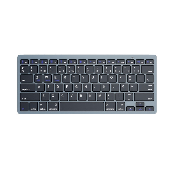 Ewent Teclado de Viaje - Modo Ahorro de Energia - Bluetooth 3.0 - Disposicion Portuguesa QWERTY PT - 2x Bateria AAA (Incluida) -