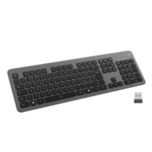 Ewent Teclado Inalambrico - Bateria de Litio Recargable de 300mAh - Disposicion Italiana QWERTY IT - Retroiluminacion - Teclas d