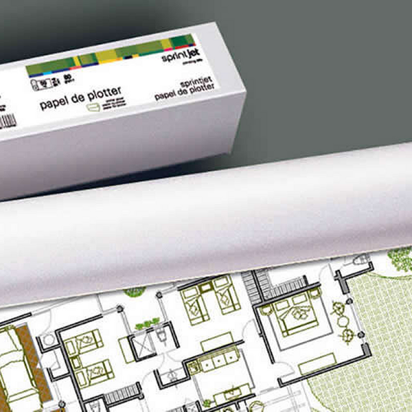 Fabrisa Plus Bobina de Papel para Plotter 80gr - Medidas 914mm x 50m