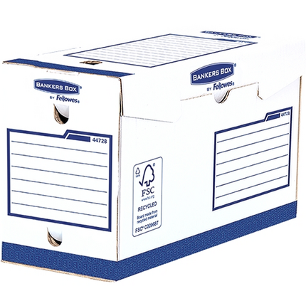 Fellowes Bankers Box Basic Pack de 20 Cajas de Archivo Definitivo A4+ 150mm - Extra Resistente - Montaje Manual - Carton Reciclado Certificacion FSC