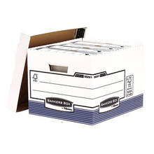 Fellowes Bankers Box Contenedor de Archivos - Montaje Automatico Fastfold - Carton Reciclado Certificacion FSC