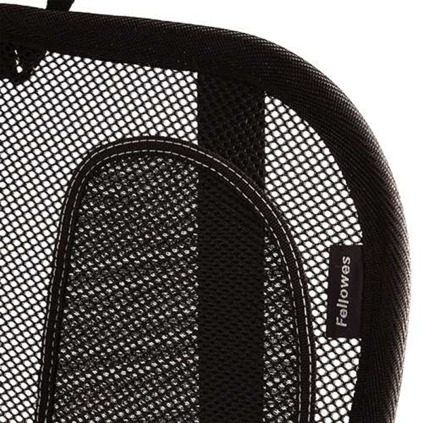 Fellowes Mesh Office Suites Cojin Lumbar - Material de Malla - Ajustable a Cualquier Silla - Color Negro (2)