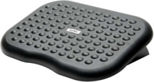 Fellowes Reposapies con Inclinacion Ajustable 0Â° a 15Â° - Gran Superficie de 45x33 cm - Textura Efecto Masaje - Color Negro