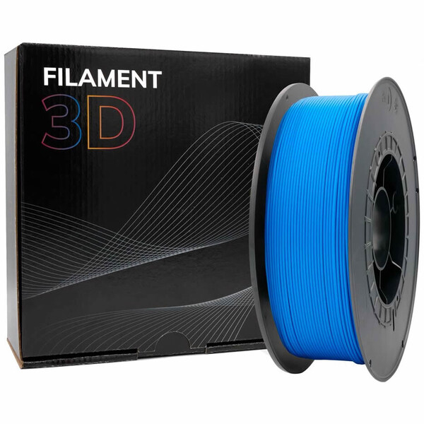 Filamento 3D PLA - Diametro 1.75mm - Bobina 1kg - Color Azul Claro