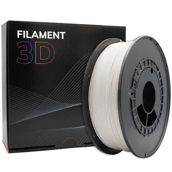 Filamento 3D PLA - Diametro 1.75mm - Bobina 1kg - Color Gris Claro