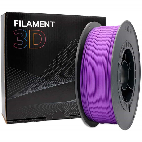 Filamento 3D PLA - Diametro 1.75mm - Bobina 1kg - Color Morado