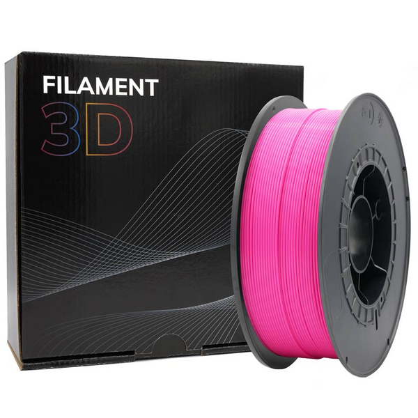 Filamento 3D PLA - Diametro 1.75mm - Bobina 1kg - Color Rosa Fluorescente