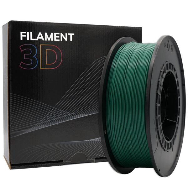 Filamento 3D PLA - Diametro 1.75mm - Bobina 1kg - Color Verde Oscuro