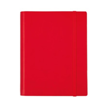 Finocam Duoband Agenda con Bloc de Notas - Anual 2026 - Formato E10 - 176x28x226mm - 1 Dia por Pagina - Color Rojo