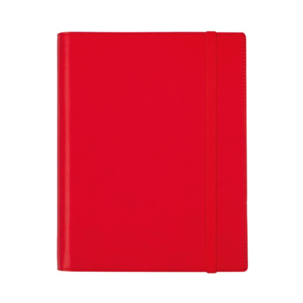Finocam Duoband Agenda con Bloc de Notas - Anual 2026 - Formato E10 - 176x28x226mm - 1 Dia por Pagina - Color Rojo