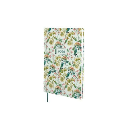 Finocam Dynamic Porto Design Agenda - Anual 2026 - Tapa Dura - Formato Y10 - 145x12x210mm - Semana Vista en Vertical - Tematica de Flores