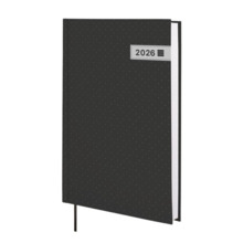 Finocam Dynamic Porto Design Agenda - Anual 2026 - Tapa Dura - Formato Y10 - 145x23x210mm - 1 Dia por Pagina - Color Negro