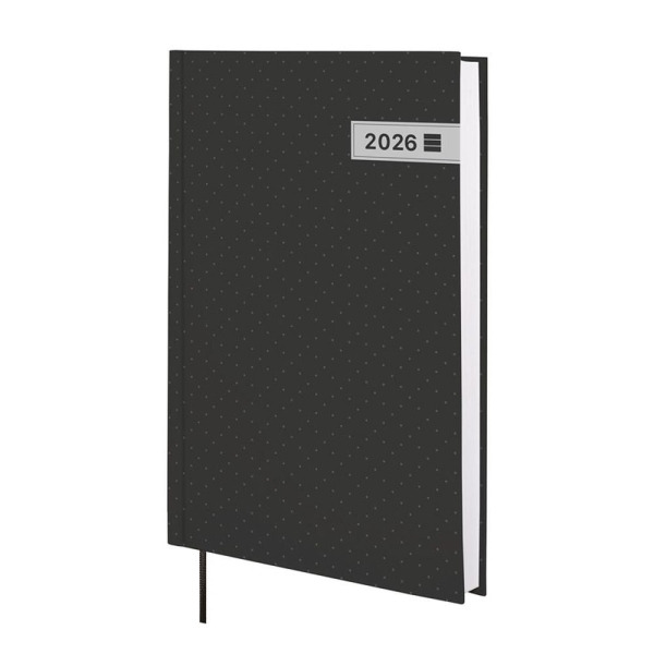 Finocam Dynamic Porto Design Agenda - Anual 2026 - Tapa Dura - Formato Y10 - 145x23x210mm - 1 Dia por Pagina - Color Negro