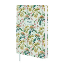 Finocam Dynamic Porto Design Agenda - Anual 2026 - Tapa Dura - Formato Y10 - 145x23x210mm - 1 Dia por Pagina - Tematica de Flore