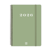 Finocam My Agenda de Espiral en Catalan - Anual 2026 - Tapa Dura Antirayaduras - Formato E10 - 171x9x212mm - Semana Vista Horizo