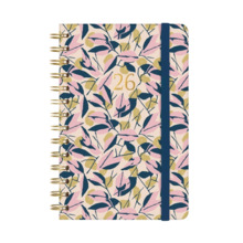 Finocam You Agenda de Espiral - Anual 2026 - Planificador - Cierre de Goma - Formato E5 - 131x19x190mm - Semana Vista Horizontal