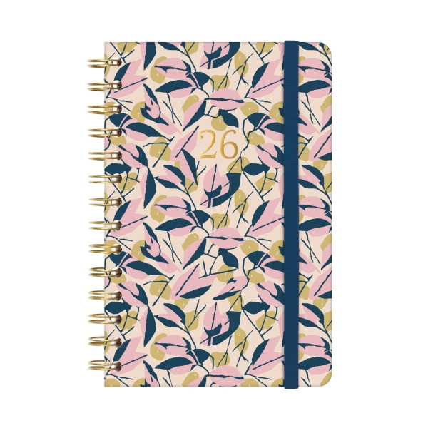 Finocam You Agenda de Espiral - Anual 2026 - Planificador - Cierre de Goma - Formato E5 - 131x19x190mm - Semana Vista Horizontal