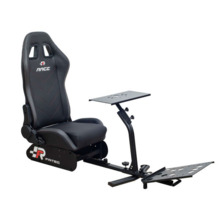 FR-TEC Asiento Simulador de Carreras Racing Seat Race - Asiento Tipo Baquet - Respaldo de 81cm - Inclinacion de Hasta 135Â° - Ba