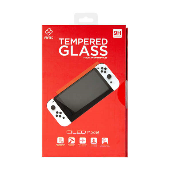 FR-TEC Cristal Templado Switch Oled - Protector de Pantalla Transparente - Anti-Arañazos y Anti-Roturas - Sensible al Tacto - M