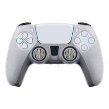 FR-TEC Funda de Silicona Transparente + Grips para Dualsense PS5 - Proteccion sin Alterar el Aspecto - Mejora el Agarre y Evita