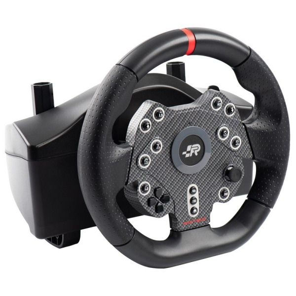FR-TEC Grand Chelem Racing Wheel MKll Juego de Volante de Carreras + Pedales + Palanca de Cambios - Cambio de Marchas Reforzado