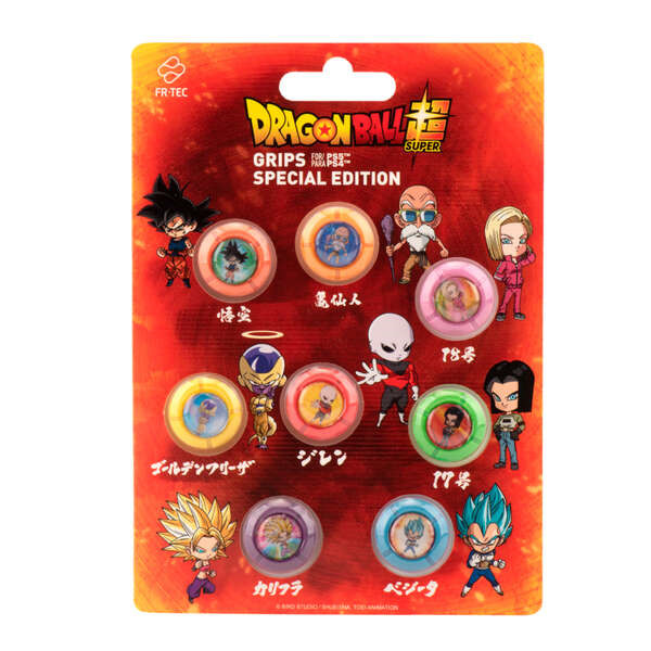 FR-TEC PS4 Grips Set Fighters - Mejora Agarre y Precision - Licencia Oficial Dragon Ball Super - Compatible PS5 y PS4 - Color Va