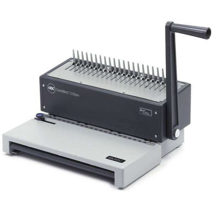 GBC Encuadernadora de Canutillo Combbind C150Pro - Perforacion A4 - Encuadernacion Hasta 450 Hojas - Estructura de Aluminio Resistente - Color Blanco