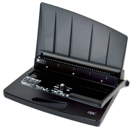 GBC Encuadernadora de Espiral Wirebind W15 - Capacidad de Perforacion 15 Hojas - Asa de Transporte - Mandos Sencillos y Faciles de Usar - Alambre de 14mm - Color Blanco
