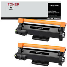 Generico TN2510XL pack 2 toner negro compatible con Brother TN2510XL