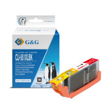 Compatible G&G Canon CLI551XL Negro Cartucho de Tinta Generico - Reemplaza 6443B001/6508B001