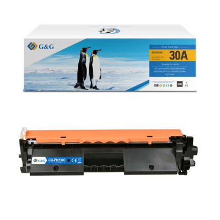 Compatible G&G HP CF230A Negro Cartucho de Toner Generico - Reemplaza 30A