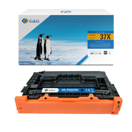 Compatible G&G HP CF237X Negro Cartucho de Toner Generico - Reemplaza 37X