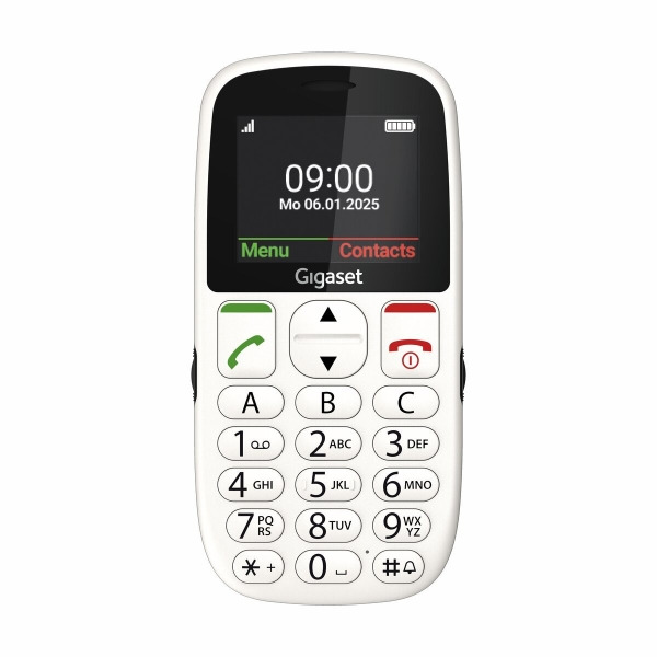 Gigaset GL395 Telefono Movil para Mayores Pantalla 2.2" - IP44 - Base de Carga - Color Blanco