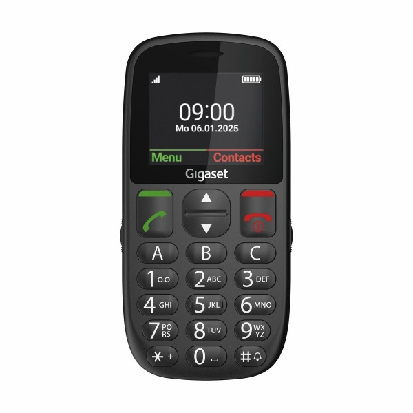 Gigaset GL395 Telefono Movil para Mayores Pantalla 2.2" - IP44 - Base de Carga - Color Negro