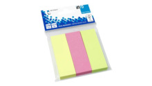 Global Notes inFO Pack de 3 Blocs de 100 Marcadores de Pagina 75 x 25mm - Certificacion FSCÃ¢âÂ¢ - Colores Amarillo, Verde y R