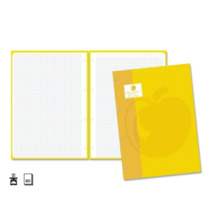 Golden Extra Recambio de 80 Hojas 90gr Cuadricula 4x4 - Formato A4 - 4 Taladros y Banda de Color Amarillo