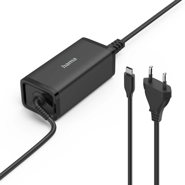 Hama Essential Fuente de Alimentacion Universal para Portatil - Potencia 100W - Voltaje 5-20V - Cable de Entrada 1.2m - Cable de