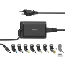 Hama Essential Fuente de Alimentacion Universal para Portatil - Potencia 45W - Voltaje 15-19V - Cable de Entrada 1.2m - Cable de