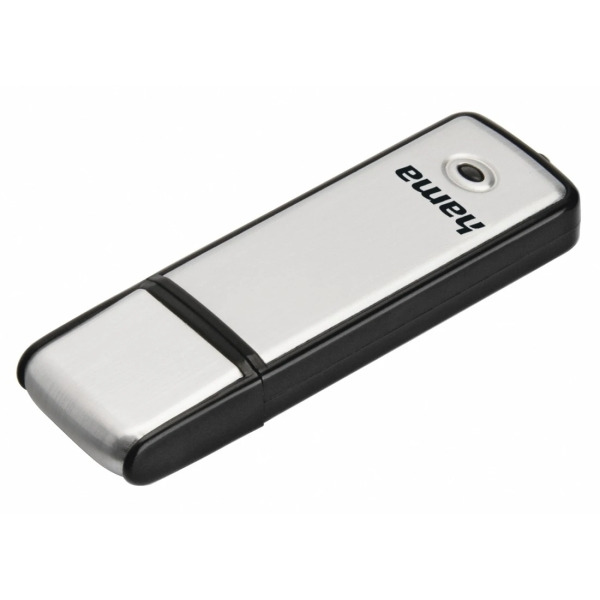 Hama Fancy Memoria Pendrive USB 2.0 con Tapa - 128GB de Capacidad - 15Mb/s de Transferencia - Aluminio Cepillado - 20x66x8mm - C