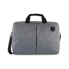 Hama Genua Maletin para Portatiles hasta 15.6" - Poliester - Bandolera Ajustable - Bolsillo Frontal - 42.5x5x31cm - Color Gris