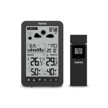 Hama Ko Samui Estacion Meteorologica - Reloj - Prevision Meteorologica - Sensor Exterior - Radiofrecuencia - Termometro - Higrom