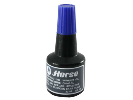 Horse Bote de Tinta para Tampon 30ml - Sin Aceite - Color Azul